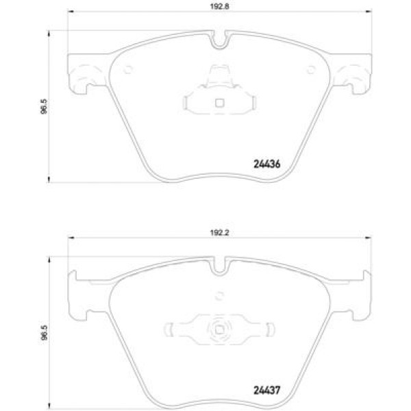 TRW GDB1964 Fren Balatası Ön Bmw 5 F07 Bmw X6 E71 Bmw X6 2013 - F15 