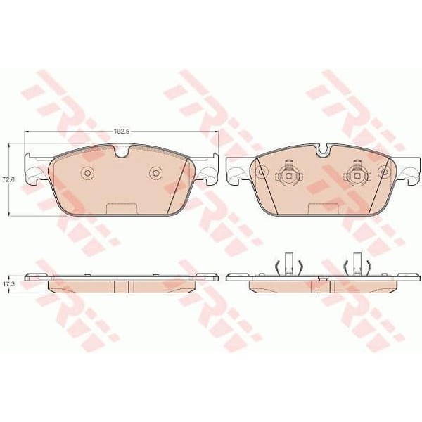 TRW GDB1970 Fren Balatası Ön Mercedes Gle (C292) 15- Gle (W166) 15- Gls (X166) 15- Gl-Serisi (X166)