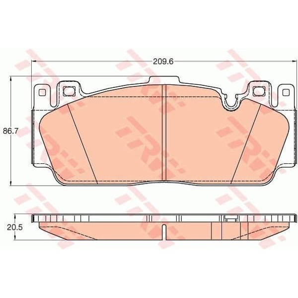 TRW GDB2020 Fren Balatası Ön M5 F10 F18 M6 F12 F13 F06 