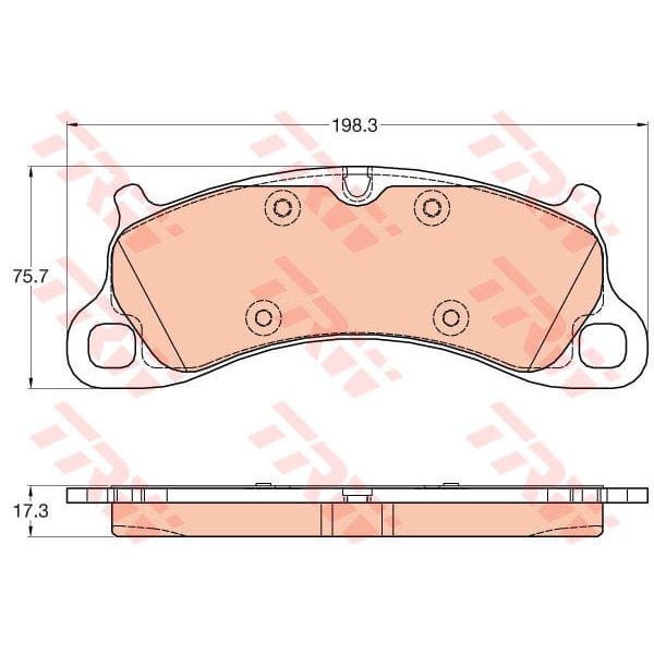 TRW GDB2057 Fren Balatası Ön 911 Carrera 11- 4S Gts