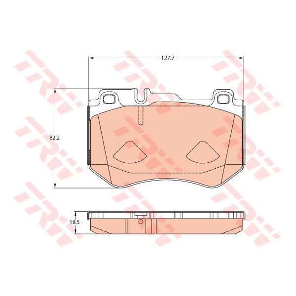 TRW GDB2078 Fren Balatası Ön W205 C Serisi C180 C220 Bluetec C250 Bluetec C250Cgı C3