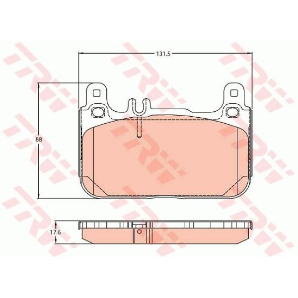 TRW GDB2118 Fren Balatası Ön Mercedes S-Serisi 14- 