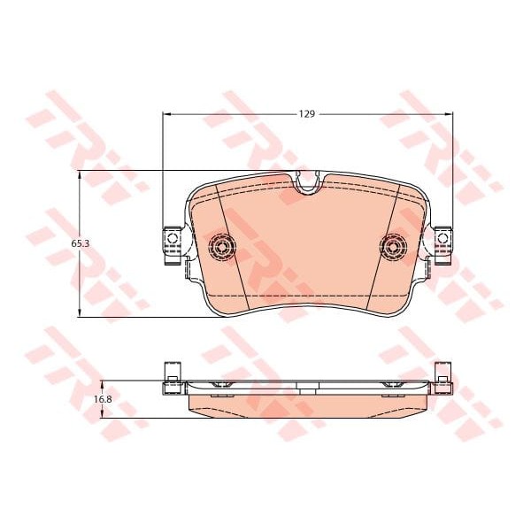 TRW GDB2131 Fren Balatası Ön Q7 15- 