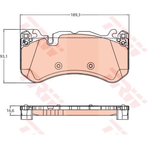 TRW GDB2220 Ön Fren Balatası Mercedes E Serisi (W213) E180 E200 17-