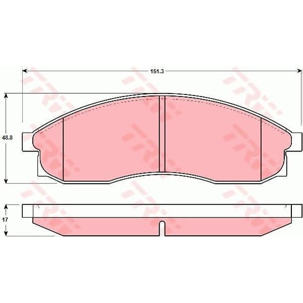 TRW GDB3107 Fren Balatası Ön Maxıma 88-94 3.0 