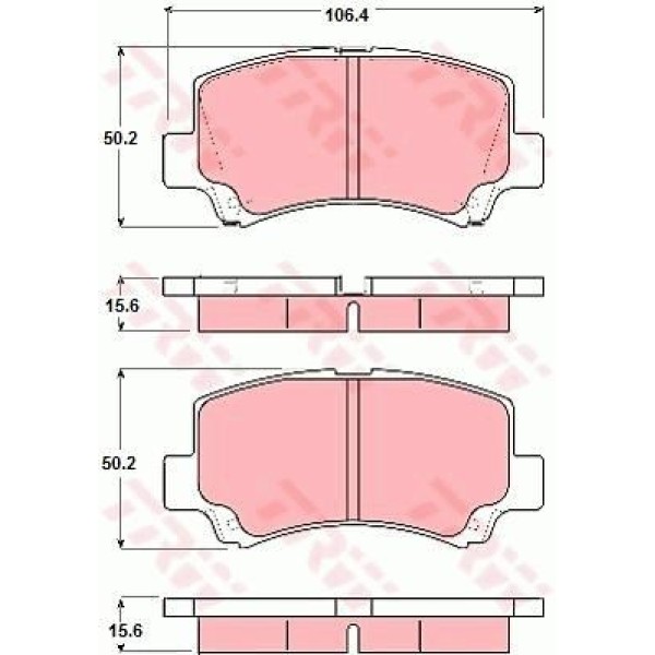 TRW GDB3221 Fren Balatası Ön Wagon R- 97- / Panelvan Dfm 10-12 
