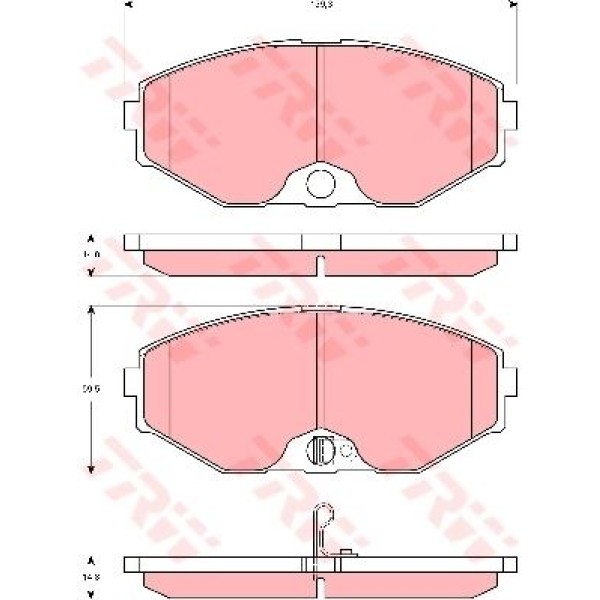 TRW GDB3273 Fren Balatası Ön Maxıma Qx 97-03