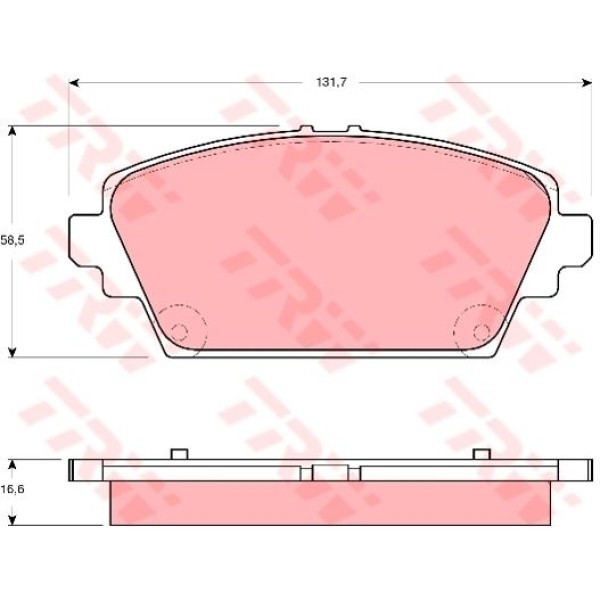 TRW GDB3291 Fren Balatası Ön Accord 98-02 / Primera P12 03-10 