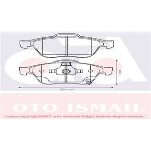 TRW GDB3335 Fren Balatası Ön Avensis 97-03