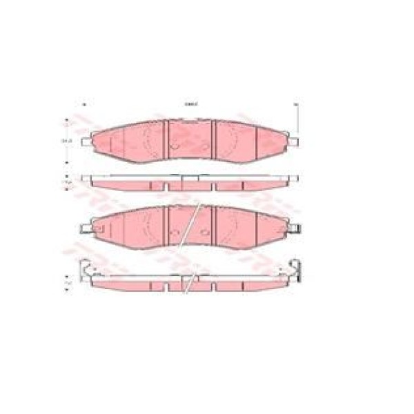 TRW GDB3347 Fren Balatası Ön Lacetti 04- / Nubira 00- 