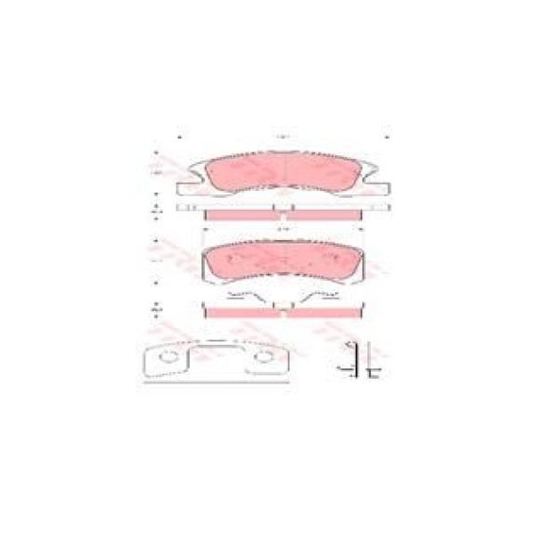 TRW GDB3358 Fren Balatası Ön Charade 03- Cuore 98- Trevıs 06-
