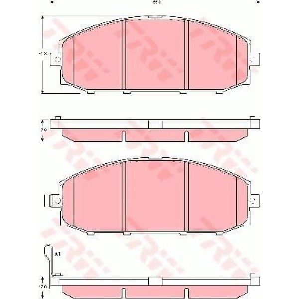 TRW GDB3361 Fren Balatası Ön Patrol Gr V 9-00
