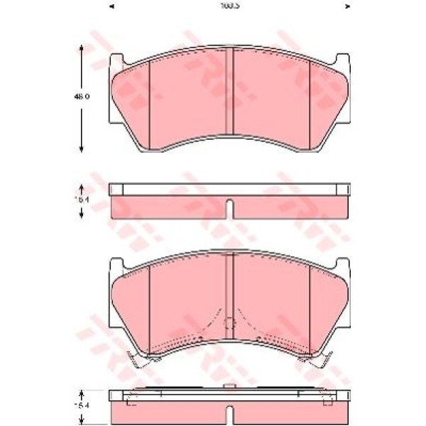 TRW GDB3391 Fren Balatası Ön Fişli Almera 95-00 Absli