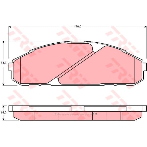 TRW GDB3394 Fren Balatası Ön Patrol Gr 88-97
