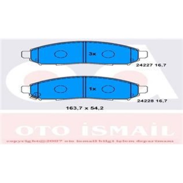 TRW GDB3404 Fren Balatası Ön Navara 04-10 Pathfınder 05-11 17 Jant