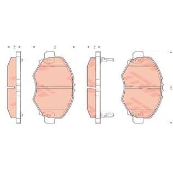 TRW GDB3427 Fren Balatası Ön Hı-Lux Vigo 05-08 2Wd 
