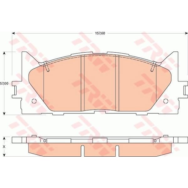 TRW GDB3429 Fren Balatası Ön Camry 06-11 2.4 3.5