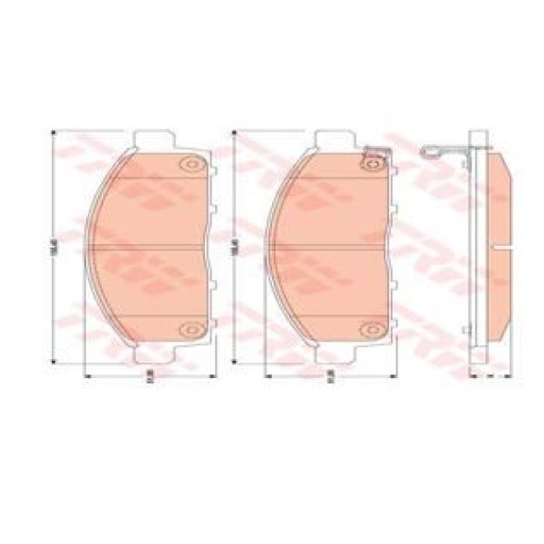 TRW GDB3435 Fren Balatası Ön L200 06-