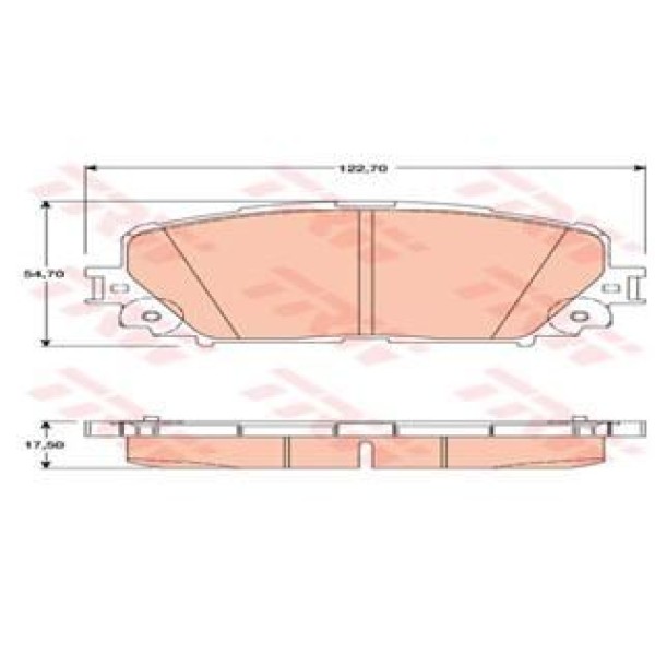 TRW GDB3460 Fren Balatası Ön Yaris 06-10 Diskli Araçlar Japonya Montaj 