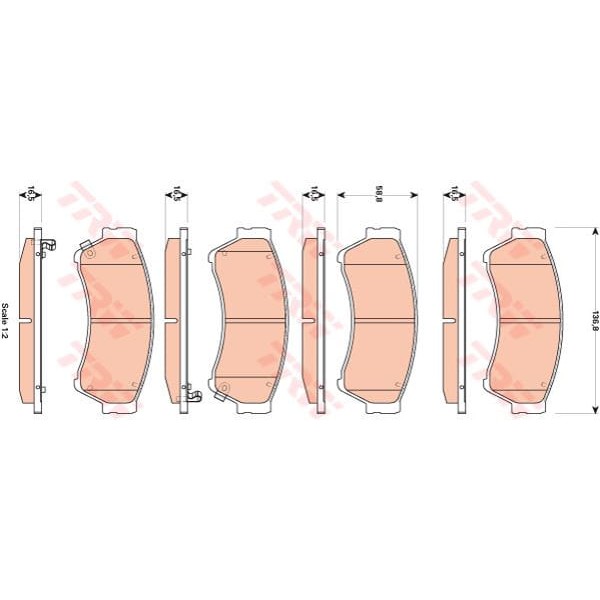 TRW GDB3501 Fren Balatası Ön Mazda 6 07- 