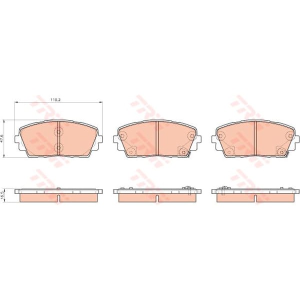 TRW GDB3535 Fren Balatası Ön Picanto 11- 
