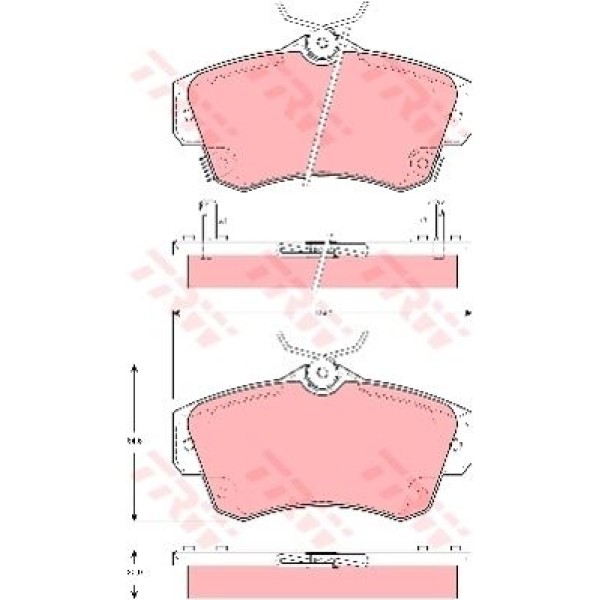 TRW GDB4118 Fren Balatası Ön Pt Cruiser 00-10 