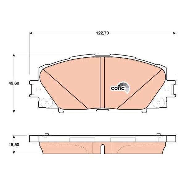TRW GDB4173 Ön Disk Balata Toyota-Faw Toyota Prıus W3 