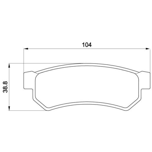 TRW GDB4178 Fren Balatası Arka Lacetti 04- / Nubira 03-