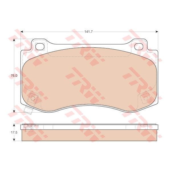 TRW GDB4449 Fren Balatası Ön Grand Cherokee 06-10 / 300 C 04-12 