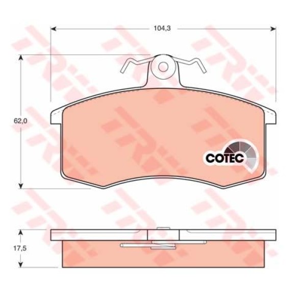 TRW GDB469 Fren Balatası Ön Samara 