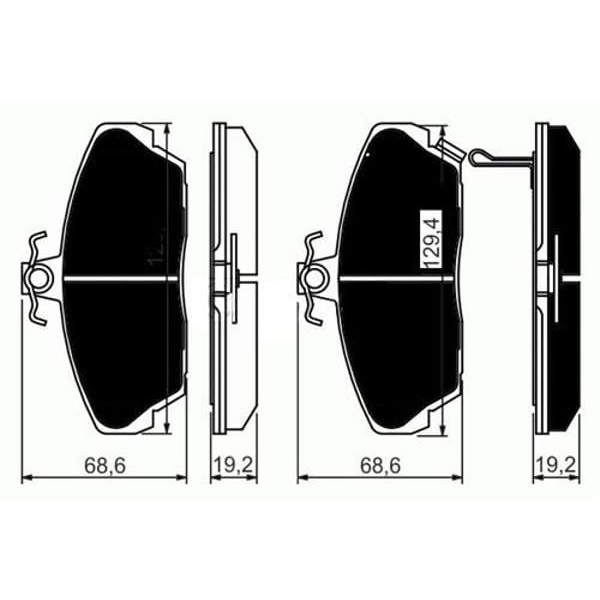 TRW GDB496 Fren Balatası Ön Civic 01-06 Concerto 89- / 25 99- 45 00- 200 95- 400 95- 800 90-99 / Zr