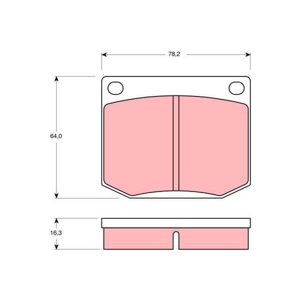 TRW GDB637 Ön Disk Balata Saab 90-900 I Ac4-Am4 -900 I Combi Coupe-900 I Convertible-9000 Hatchback- 