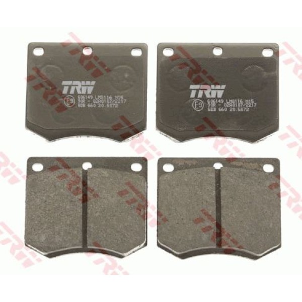 TRW GDB660 Fren Balatası Ön Escort I 68- Escort III 80- Taunus 70- Granada 77- Caprı 