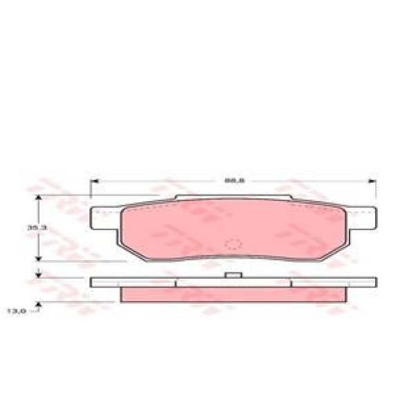 TRW GDB775 Fren Balatası Arka Civic 88-91 Accord 85- Crx 87-