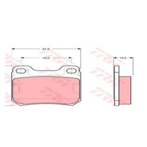 TRW GDB915 Fren Balatası Arka Vectra B 95- Omega 86- Senator B 87- / 900 II 93-98 9-3 98-02