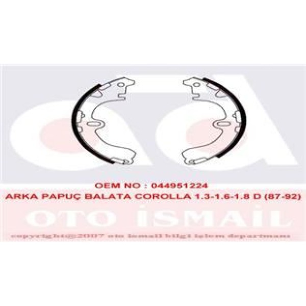 TRW GS8291 Kampana Balata Corolla 88-92 200X37