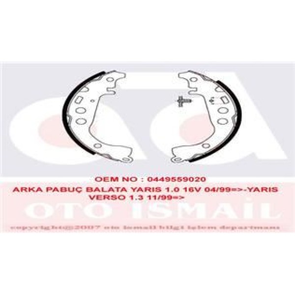 TRW GS8673 Kampana Balata Yaris 99-05 Iq 09- Prıus 03-09 200X32