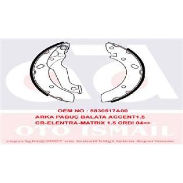 TRW GS8678 Kampana Balata Accent 03-06 Admire Elantra 00- Lantra 95-00 Matrıx 01- 203X39