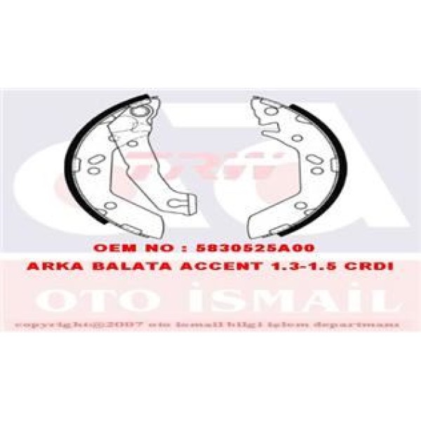 TRW GS8684 Kampana Balata Accent 00-02 Mılenyum Excel 90-95 Pony 85- 180X35