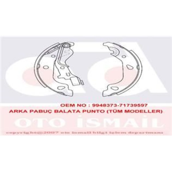 TRW GS8687 Kampana Balata Punto 99-12 Punto Van 180X32 