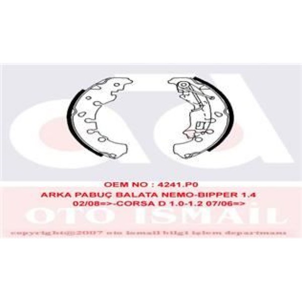 TRW GS8720 Kampana Balata Fiorino 08- Qubo 08- Panda 12- Punto Grande Punto / Ypsılon 11- / 605 89-