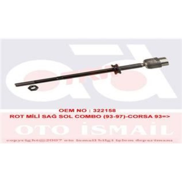 TRW JAR125 Rot Mili Corsa B 96-02 Combo 94-01 Tigra 94-00 Hidrolik 