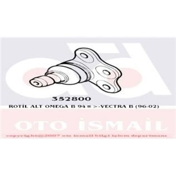 TRW JBJ100 Rotil Alt Astra G H Vectra B Zafira Merıva B Omega B / 9-5