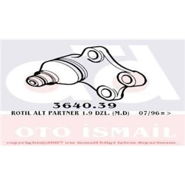 TRW JBJ127 Rotil 306 Partner 96- / Zx Xsara Berlingo Mekanik 16Mm