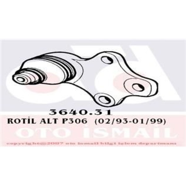 TRW JBJ190 Rotil 306 93- Mekanik 16Mm 