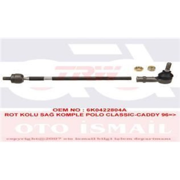 TRW JRA234 Rot Mili Sağ Polo Classıc Caddy Caddy II 95- / Cordoba Komple 