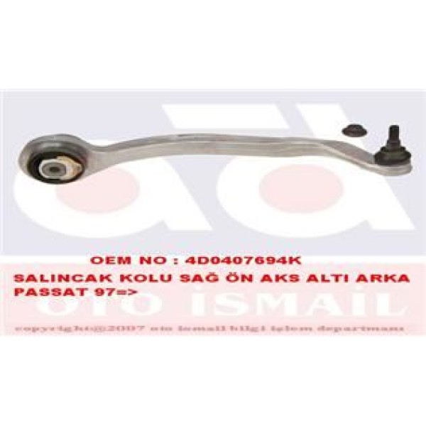 TRW JTC350 Rotilli Kol Alt Sağ Passat 97- / A4 95- A6 97-