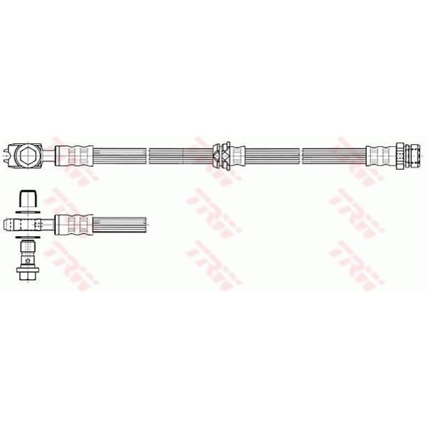 TRW PHD560 Fren Hortumu Ön Passat 2005-2011-Passat Cc 2008-2012