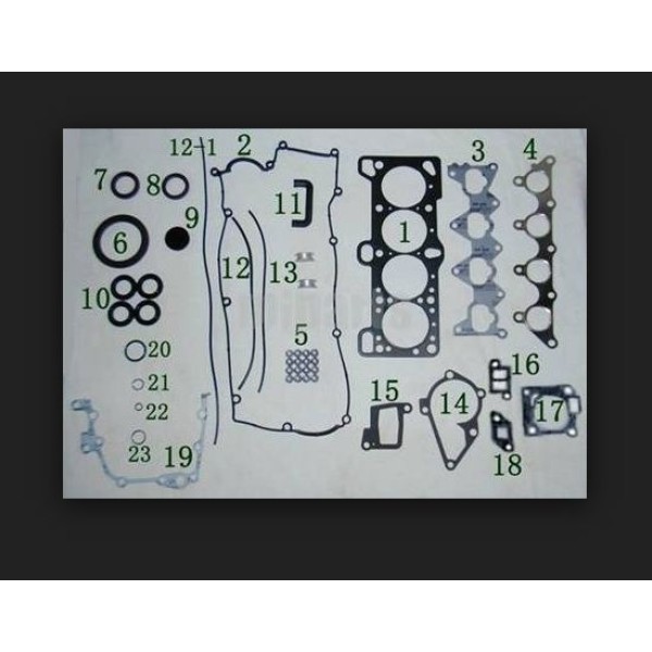 TOYAN 20910-26K00 Takım Conta Accent Era 06-1,6 Dohc (Full Çelık) 