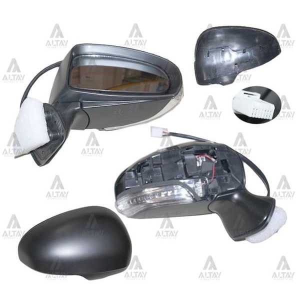 TAIWAN 8790805400C0 Ayna Dış Dikiz Avensis 09-15 Elektrikli Isıtmalı Otomatik Katlanır Sinyalli Sağ 